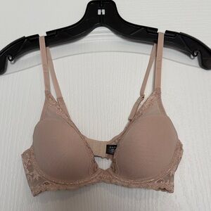 Natori Lace Trim Bra - Nude